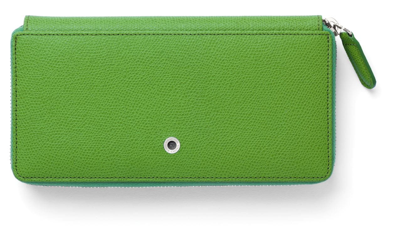 Graf-von-Faber-Castell - Geldbörse für Damen mit Reißverschluss Epsom, Viper Green