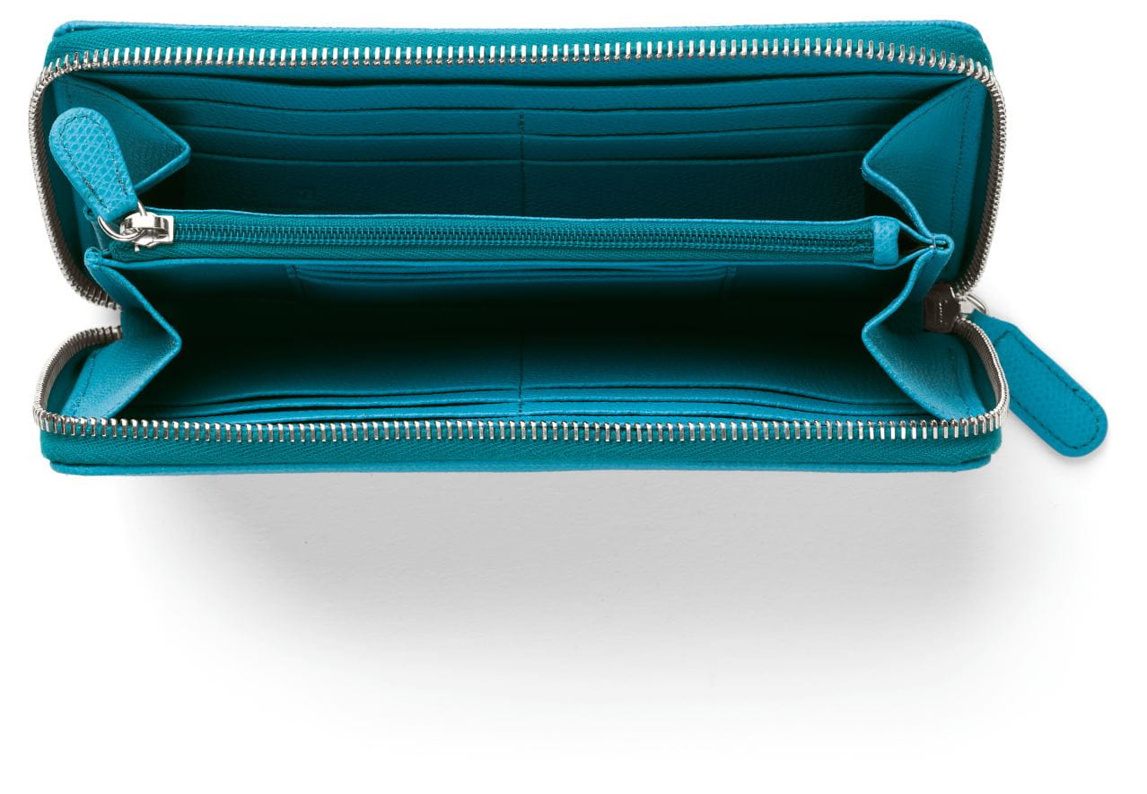 Graf-von-Faber-Castell - Damenbörse Epsom mit Reißverschluss, Gulf Blue