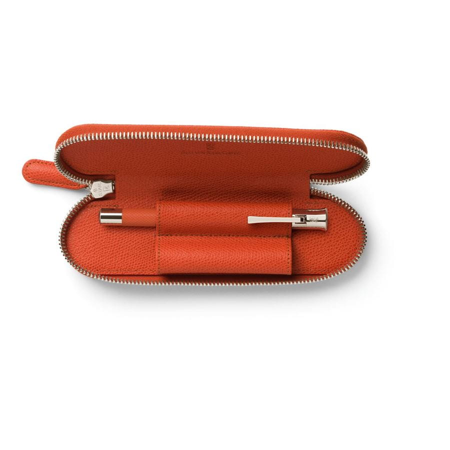 Graf-von-Faber-Castell - Etui, 2 Schreibgeräte, Epsom, Reißverschluss, Burned Orange