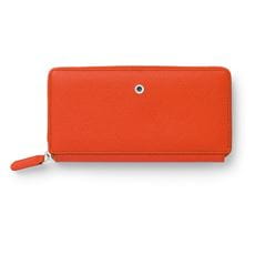 Graf-von-Faber-Castell - Geldbörse für Damen mit Reißverschluss Epsom, Burned Orange