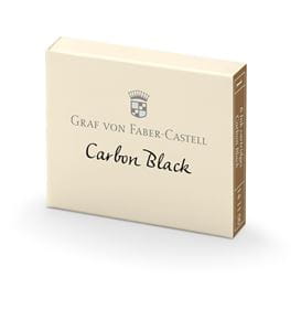 Graf-von-Faber-Castell - 6 Tintenpatronen, Carbon Black
