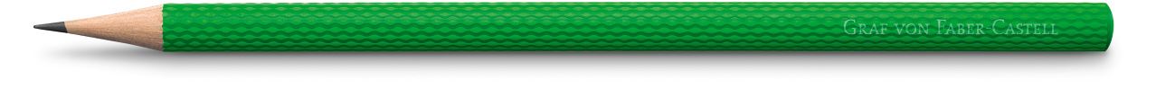 Graf-von-Faber-Castell - 3 holzgefasste Bleistifte Guilloche, Viper Green