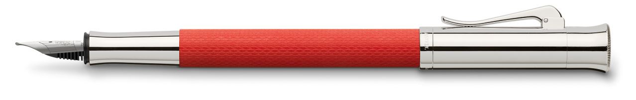 Graf-von-Faber-Castell - Füllfederhalter Guilloche India Red EF