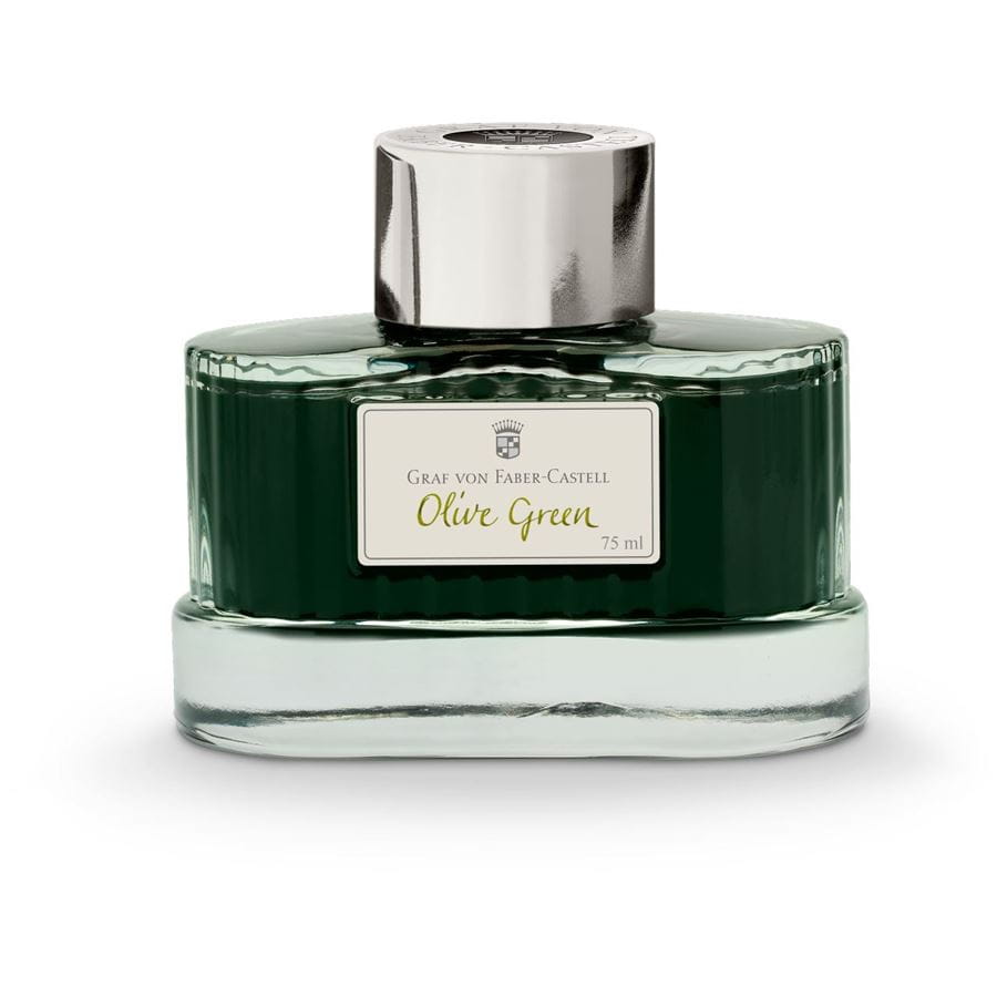 Graf-von-Faber-Castell - Tintenglas Olive Green, 75 ml