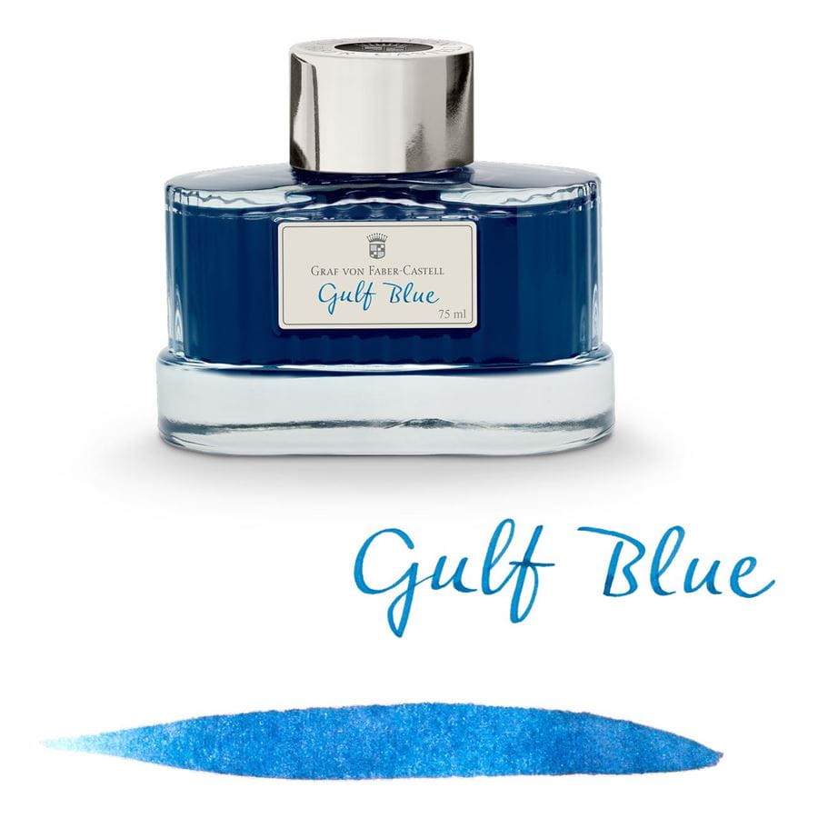 Graf-von-Faber-Castell - Tintenglas Gulf Blue, 75ml