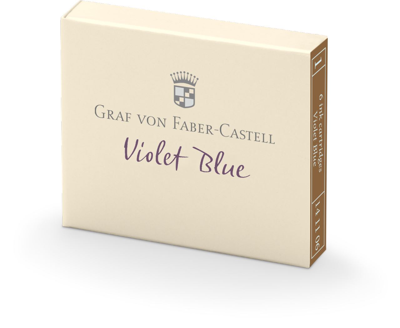 Graf-von-Faber-Castell - 6 Tintenpatronen, Violet Blue