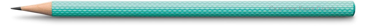 Graf-von-Faber-Castell - 3 holzgefasste Bleistifte Guilloche, Turquoise