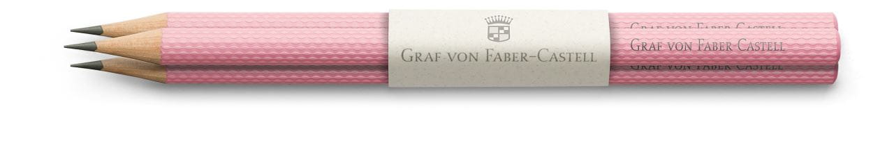 Graf-von-Faber-Castell - 3 holzgefasste Bleistifte Guilloche, Yozakura