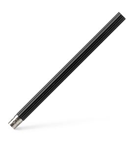 Graf-von-Faber-Castell - 5 Ersatzbleistifte  Perfekter Bleistift, platiniert, Schwarz
