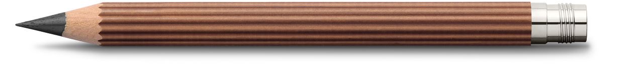 Graf-von-Faber-Castell - 3 Ersatzbleistifte  Perfekter Bleistift Magnum, Braun