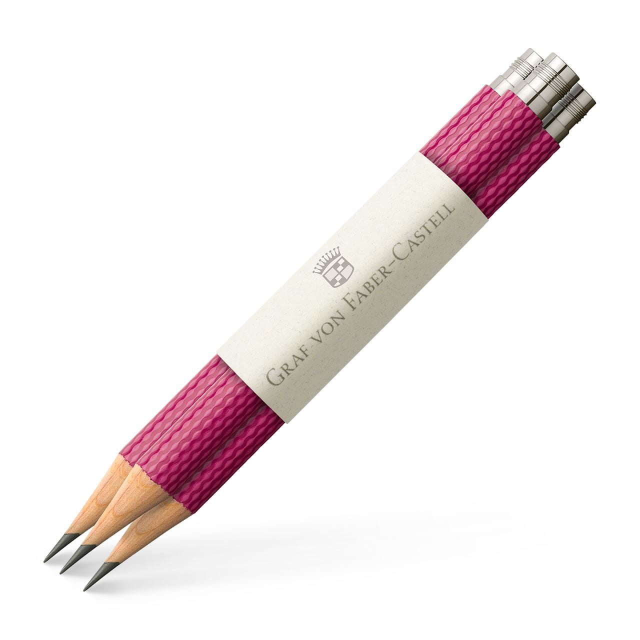 Graf-von-Faber-Castell - 3 Ersatzbleistifte  Perfekter Bleistift, Electric Pink
