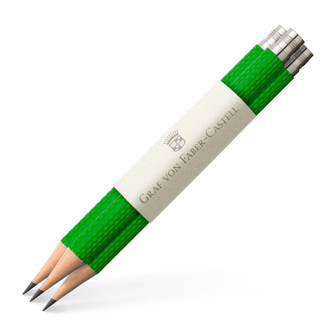 Graf-von-Faber-Castell - 3 Ersatzbleistifte  Perfekter Bleistift, Viper Green