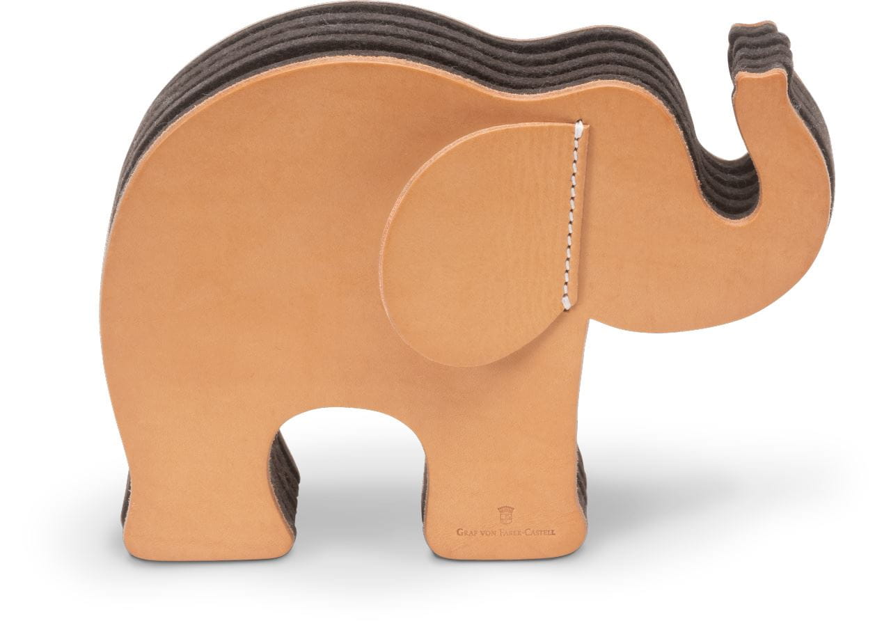 Graf-von-Faber-Castell - Stifteköcher Elefant mittel, Natur